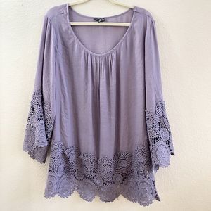 Unique Spectrum EUC Lavendar Blouse (Says Sz 2X but fits like 1X)